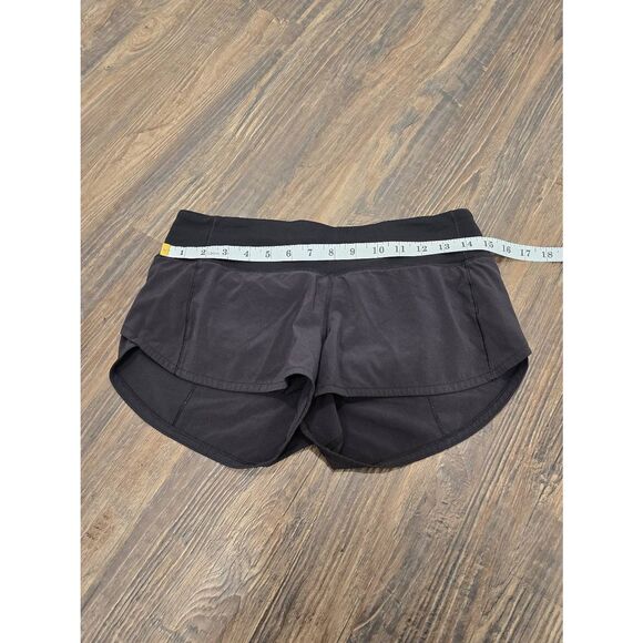 Lululemon Speed Up Shorts 2.5" Black Size 4 Run Athletic Liner Zip Pocket - Picture 4 of 9